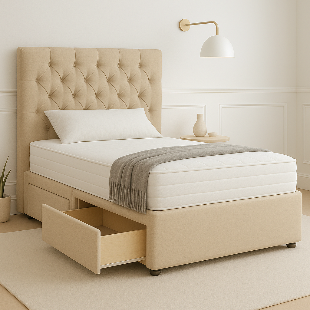 Hampton Divan Bed With Headboard