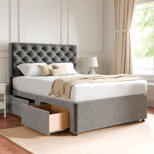 Hampton Divan Bed With Headboard