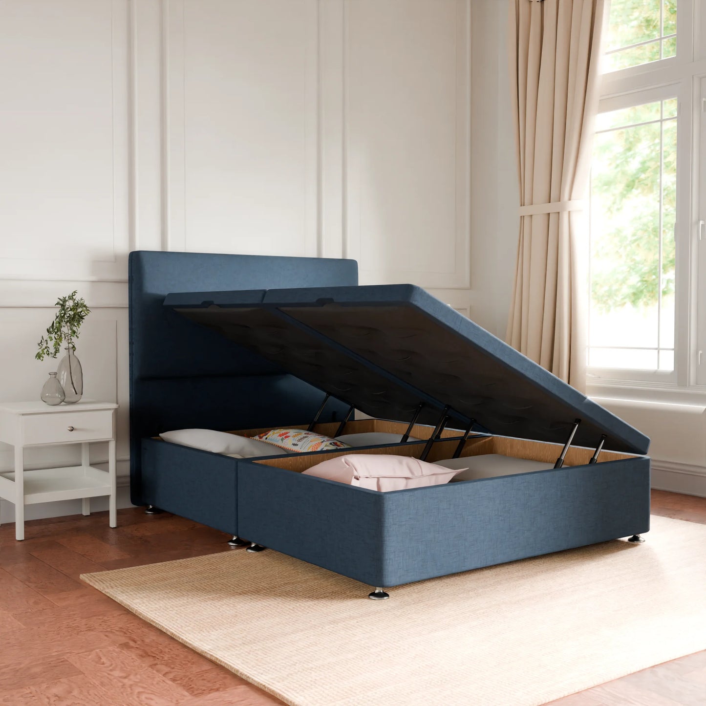 Yorkshire Ottoman Storage Bed with Headboard