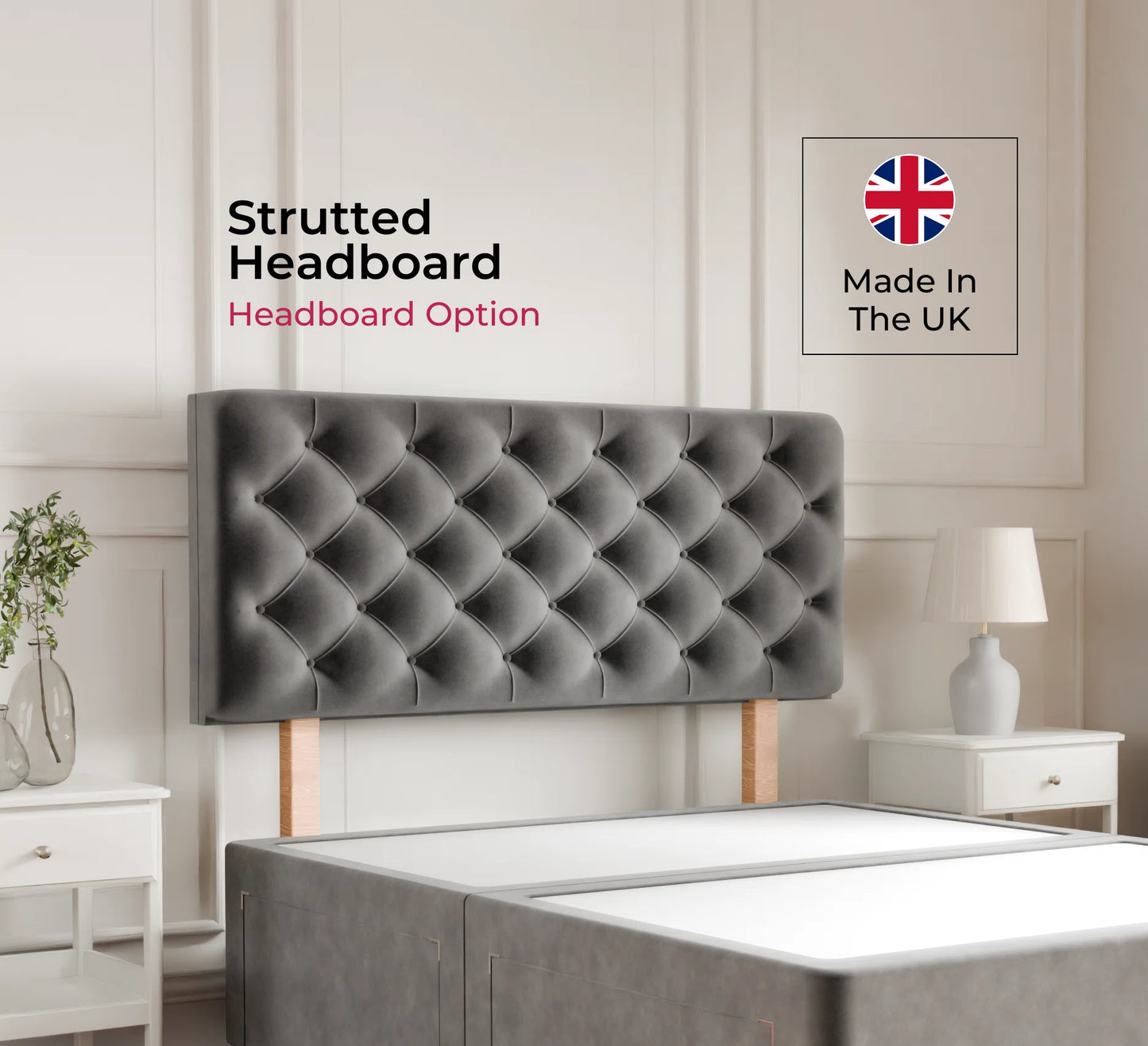Hampton Divan Bed With Headboard