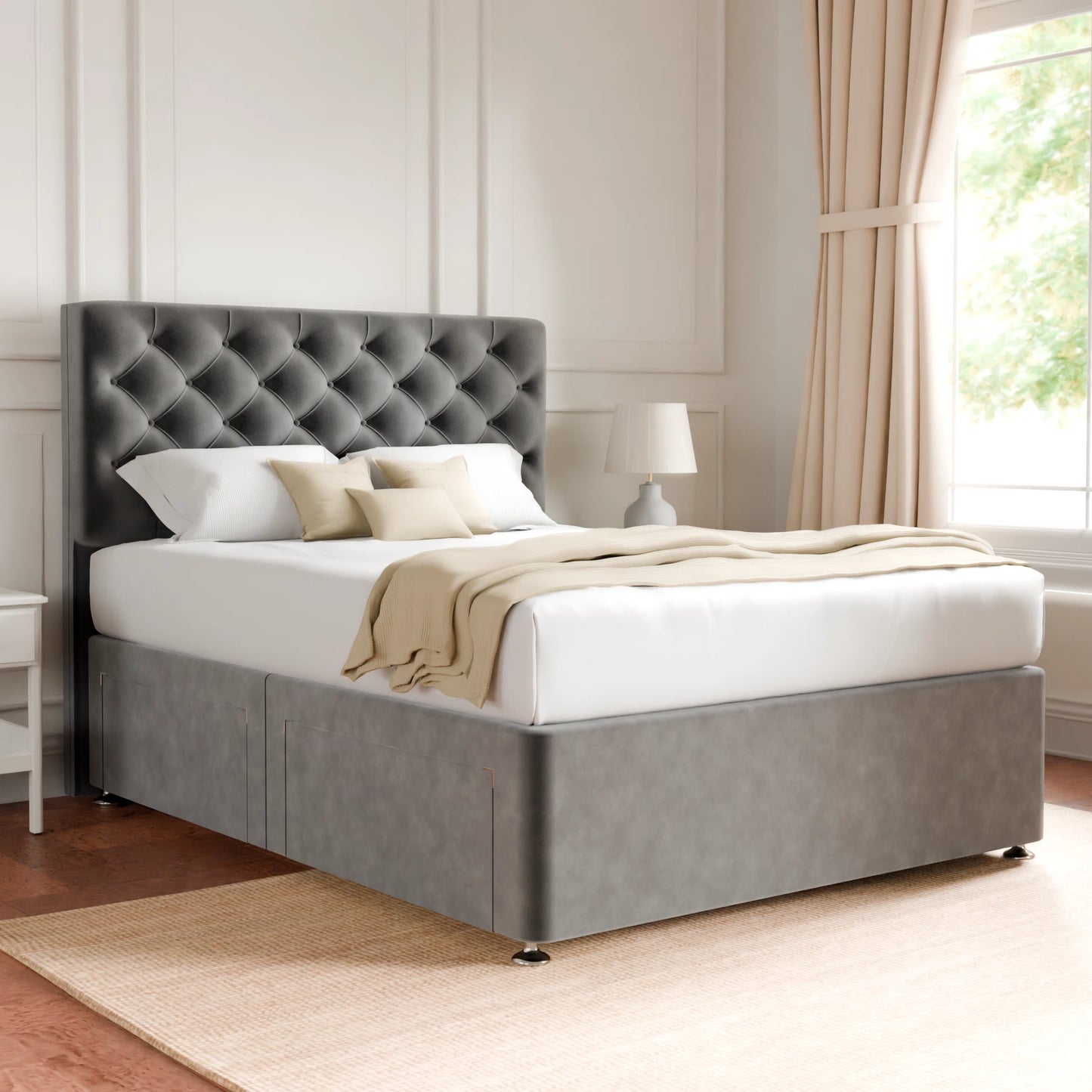 Hampton Divan Bed With Headboard