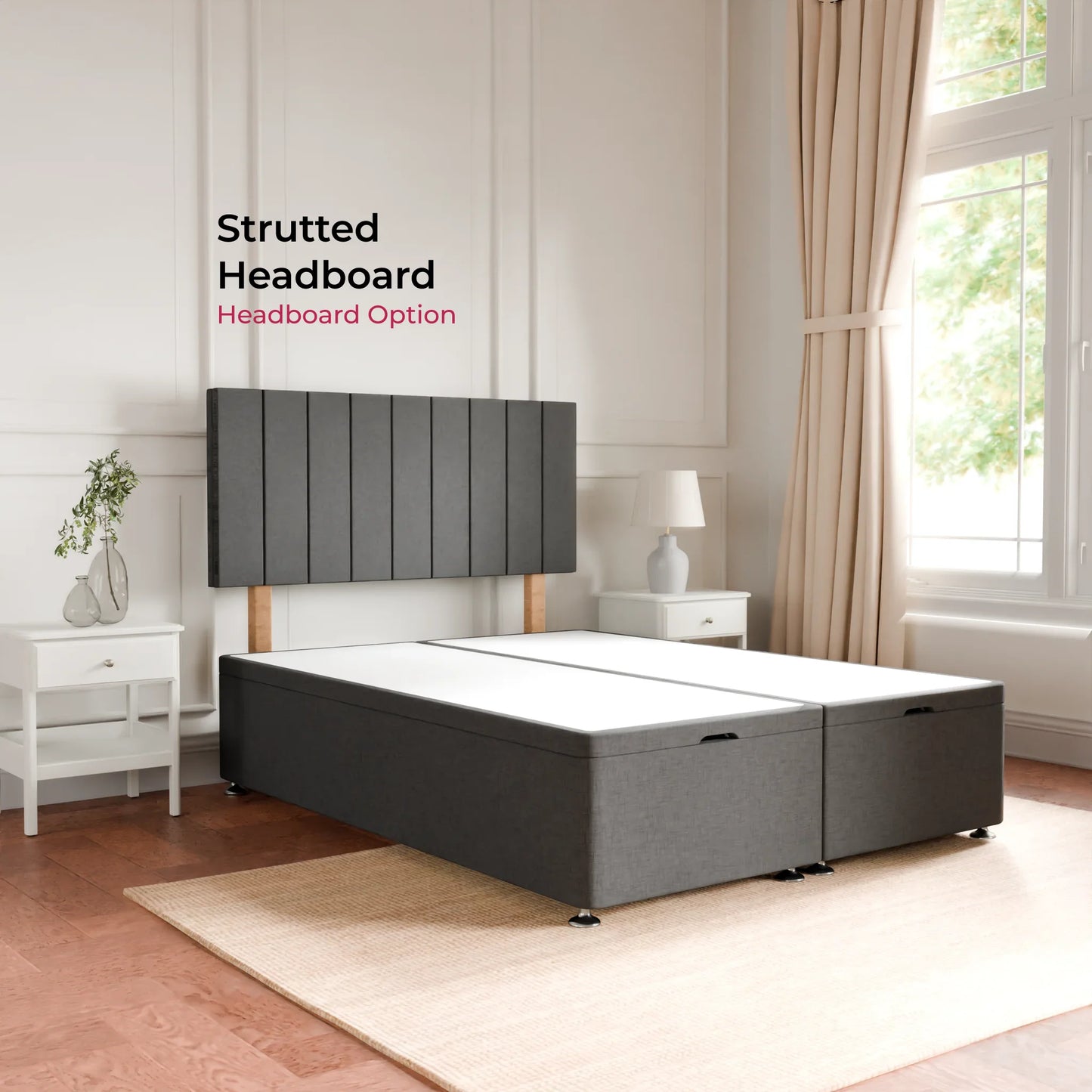 Worcestershire Ottoman Storage Bed with Headboard